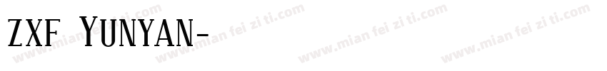 zxf Yunyan字体转换